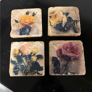 Studio Vertu marble coaster set